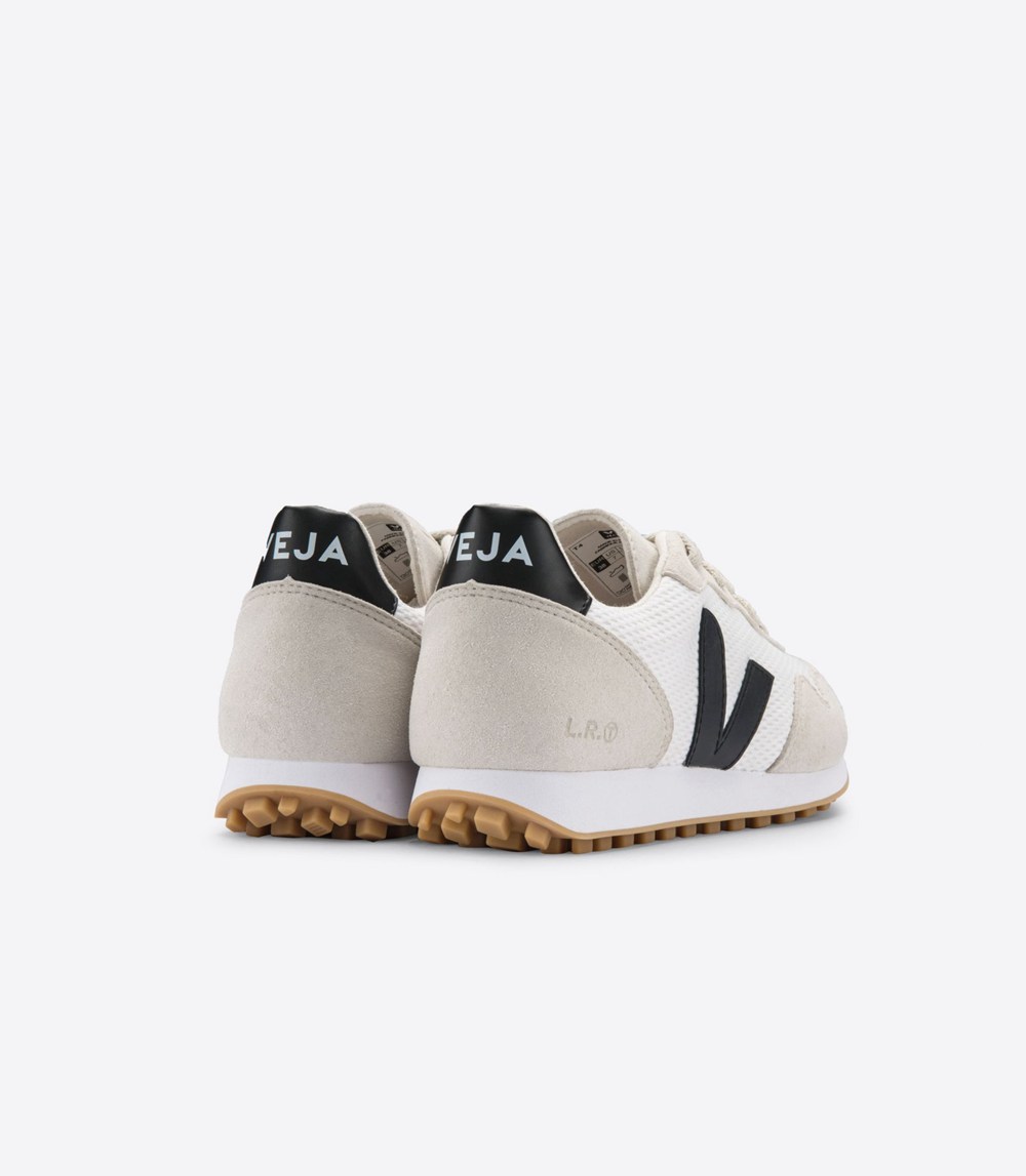 Veja Trainers Mens White/Black/Beige - Sdu Rec Alveomesh - MBVI-91254